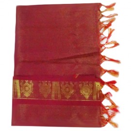 Namo Border Zari Shawl ( Maroon )